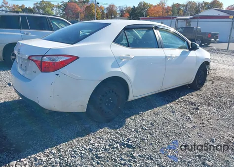 2015 Toyota Corolla Le z USA, uszkodzony, nr VIN 2T1BURHE7FC392295